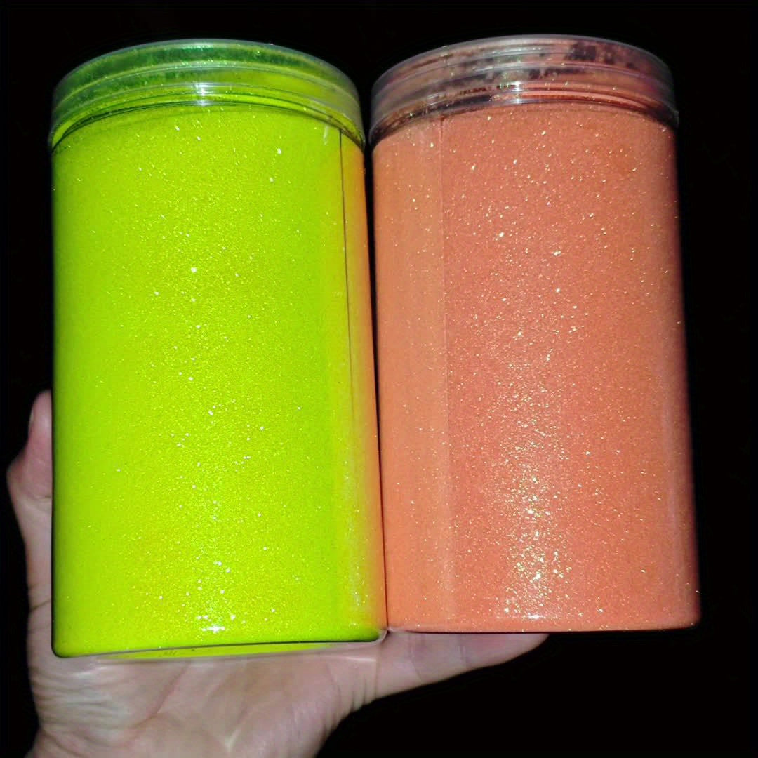 Yellow and Orange Glitter in Large Jars - High Shine, Sparkle for Nail Art, DIY Crafts, Handmade Gifts, Event Confetti, Holiday, Birthday, Wedding Decorations, Epoxy Resin Compatible, Glitter Decoration